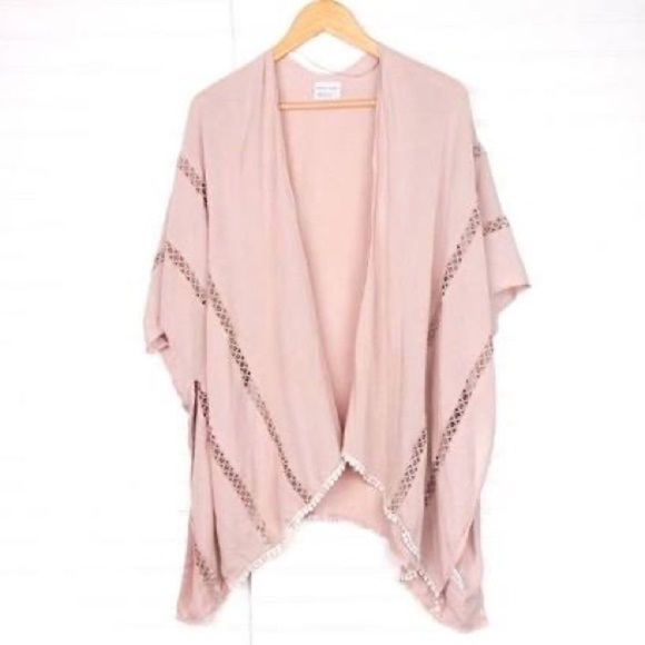NWT Melrose and Market Dusty Rose Kimono Wrap